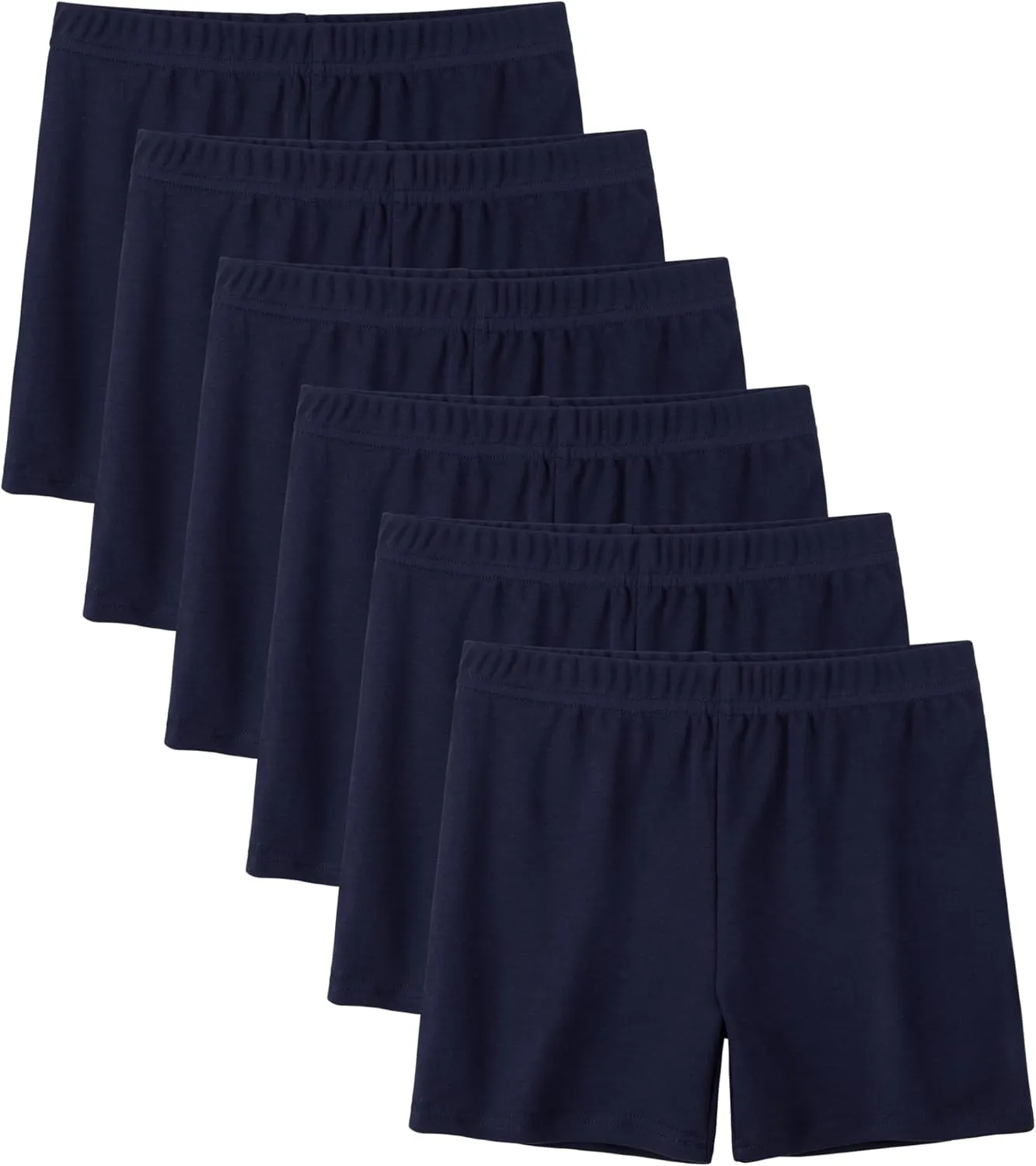 6 Pack Cotton Girls Bike Shorts Girls Shorts Kids Clothes Cartwheel Under Dress Breathable Multi-Color