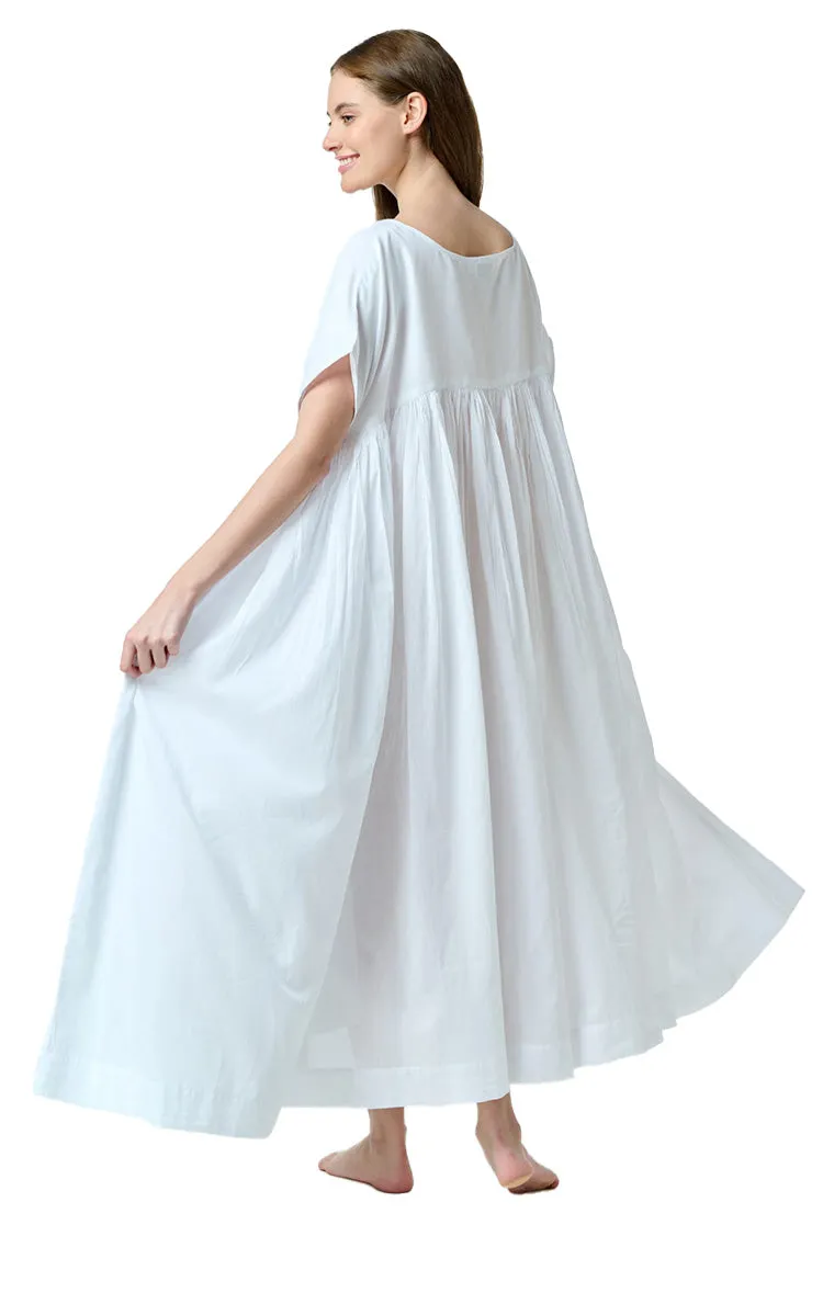 Arabella Susanna 100% Cotton White Day Dress MD-28