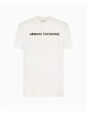 Armani Exchange Print Logo Tee (Off White) - XM000127AF10356U0009