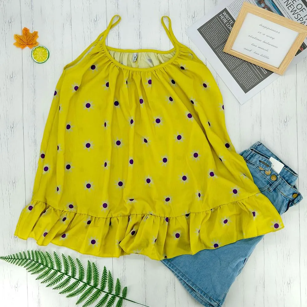 Blouse Floral Strap Top