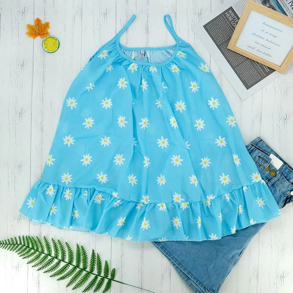 Blouse Floral Strap Top