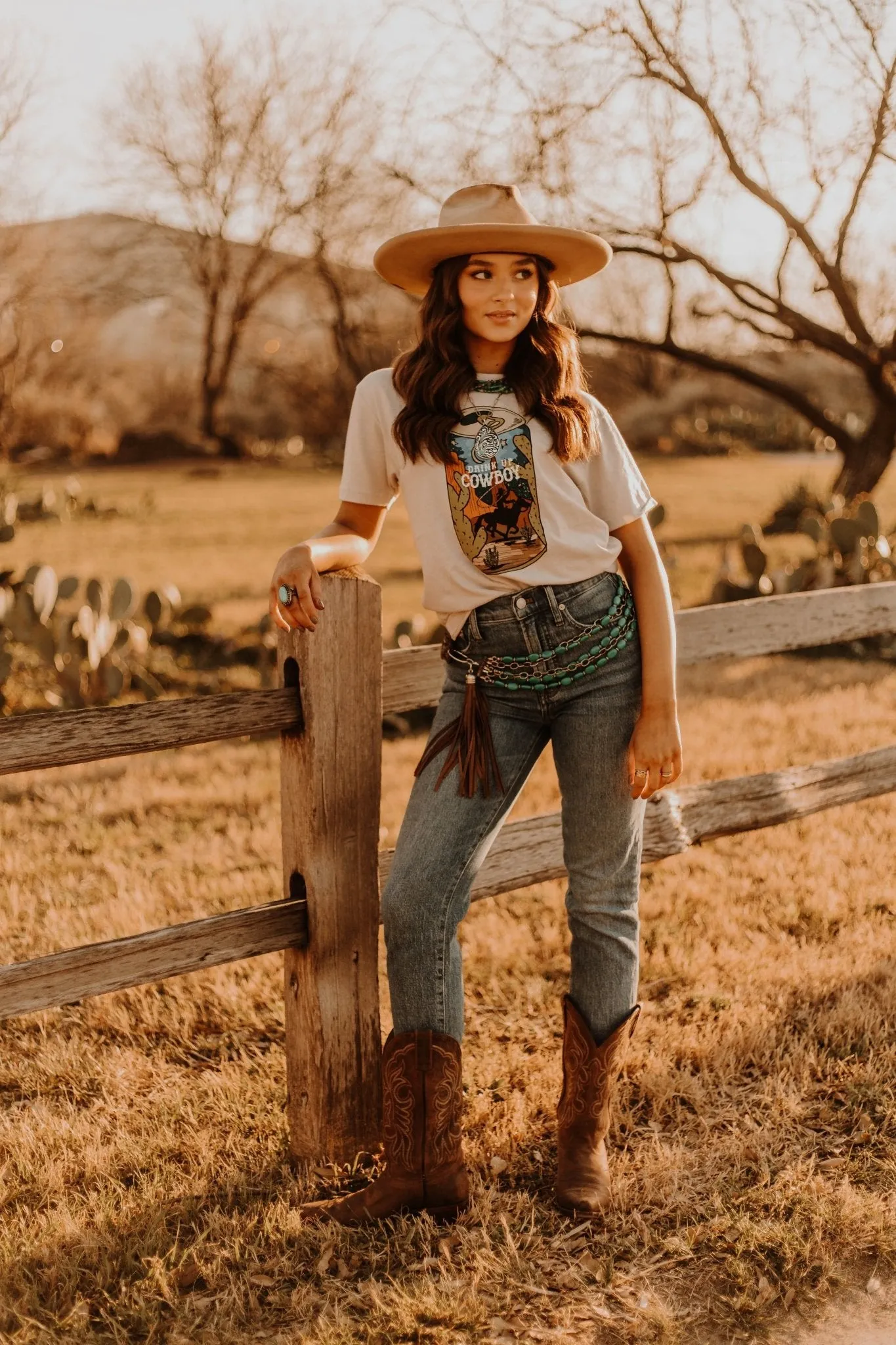 Drink Up, Cowboy Graphic Tee