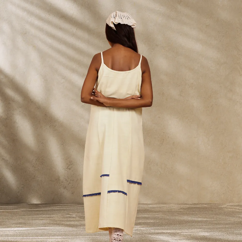Ecru Dress | Day Wear | Meticulously Designed | Breathable Cotton
