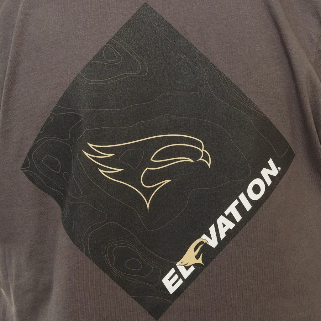 Elevation Hunt Topo Tee Grey Medium