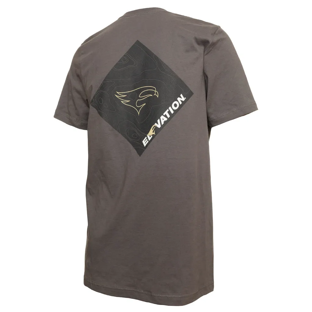 Elevation Hunt Topo Tee Grey Medium