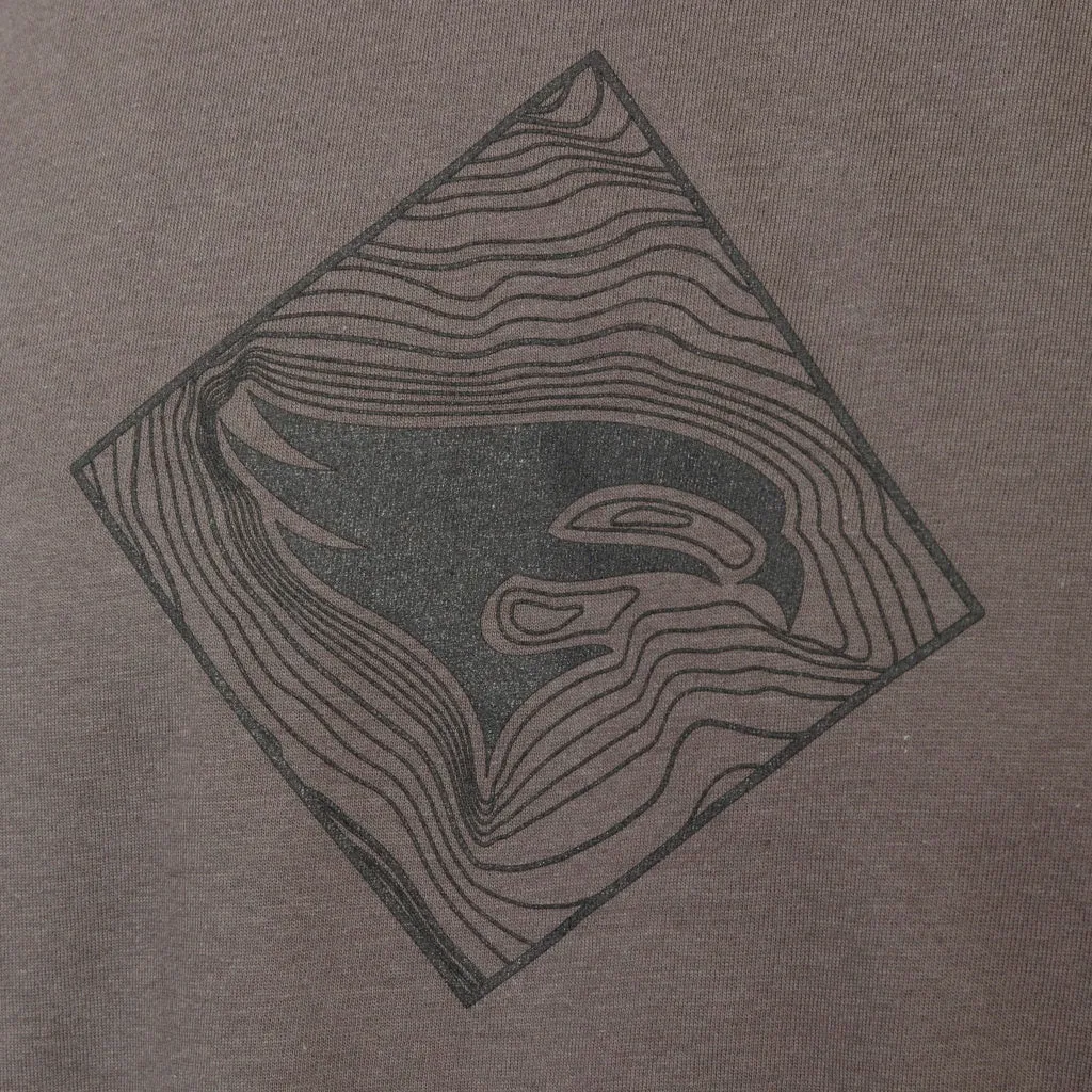 Elevation Hunt Topo Tee Grey Medium