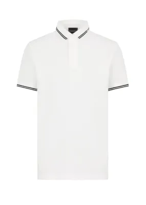 Emporio Armani Eagle Brand Polo Shirt: WHITE