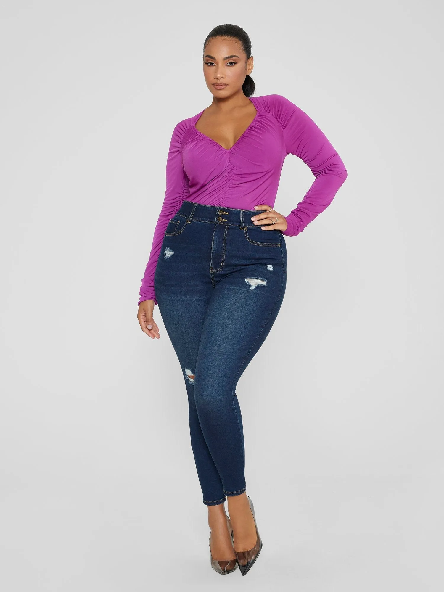 Fashion To Figure - High Rise Curvy Fit Skinny Jeans - Tall Inseam
