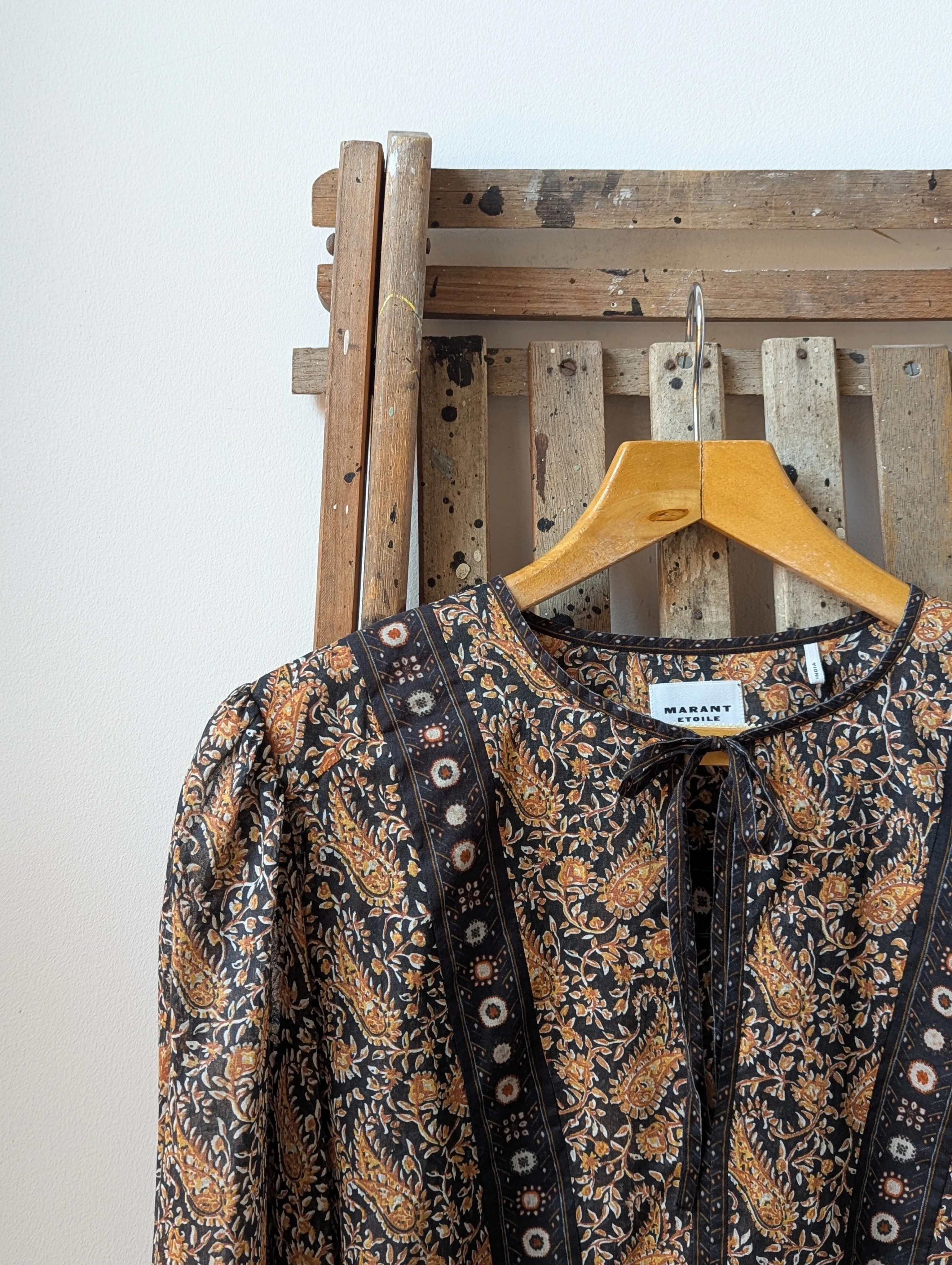 Gayle Multi-Black Cotton Blouse