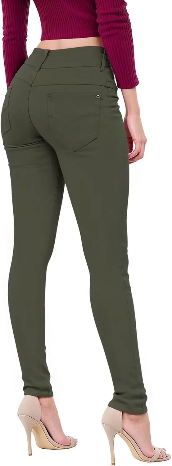 Hybrid & Company Women's Butt Lift V2 Super Comfy Stretch Denim Skinny Jeans