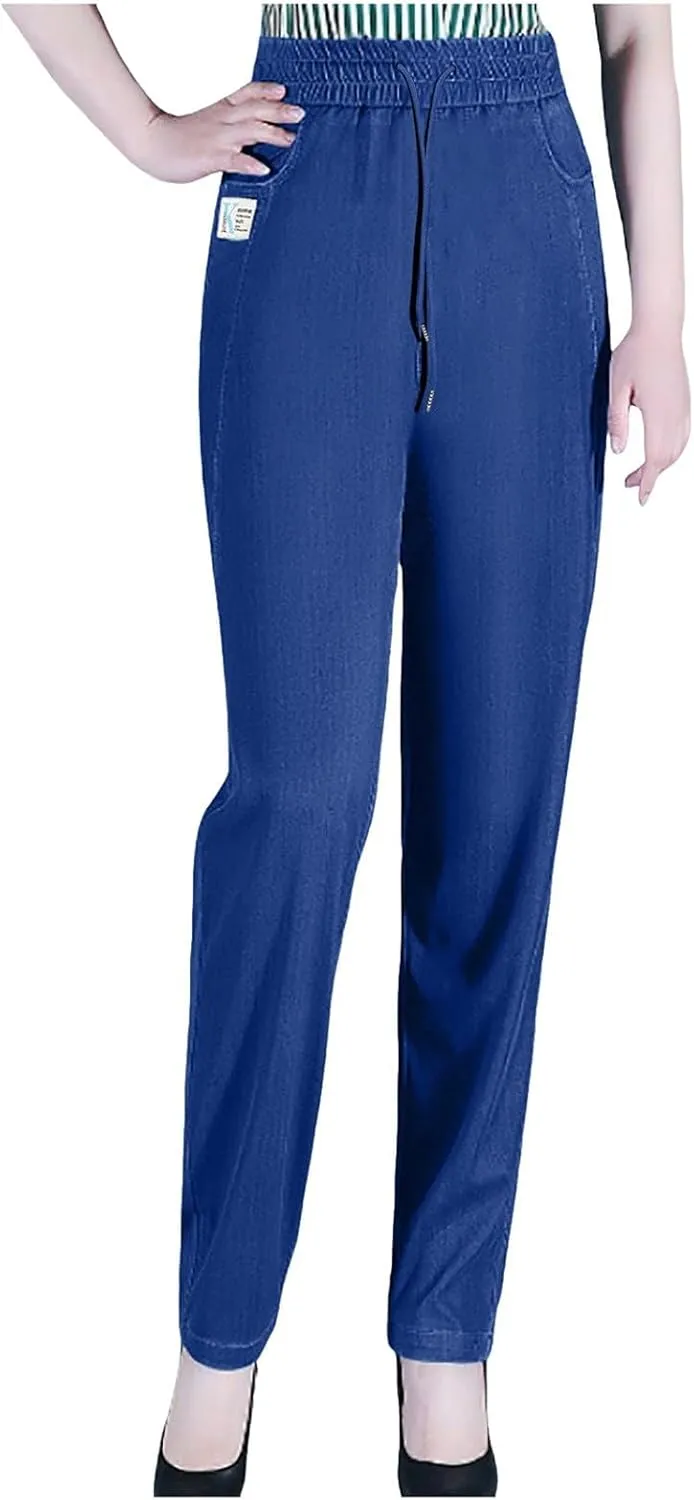 Janemore Jeans, Comfy Pants for Women, Aromia Jeans Older Woman, ComfiJeans - High Waist Ultra-Stretch Mom Pants
