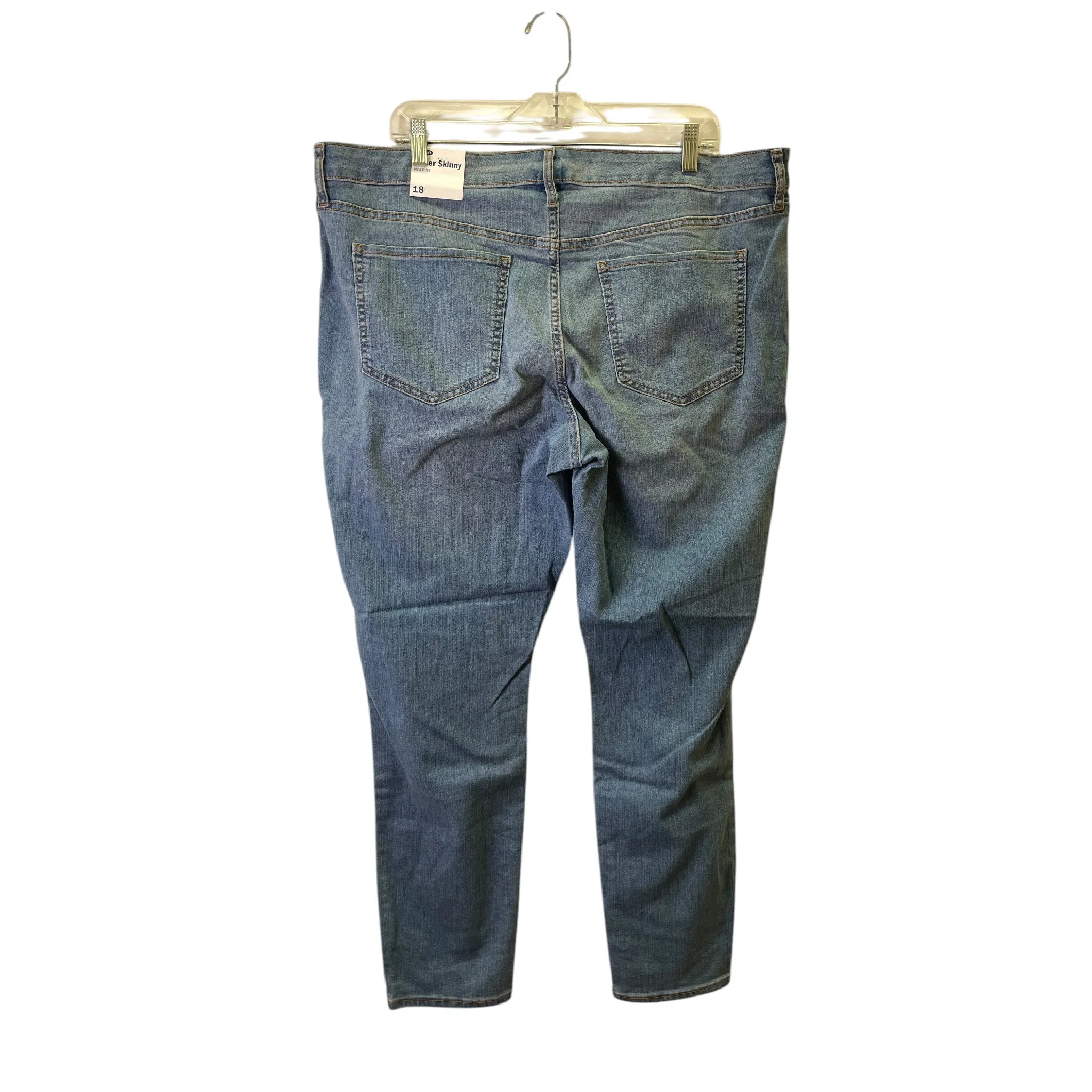 Jeans Skinny By Old Navy In Blue, Size:18