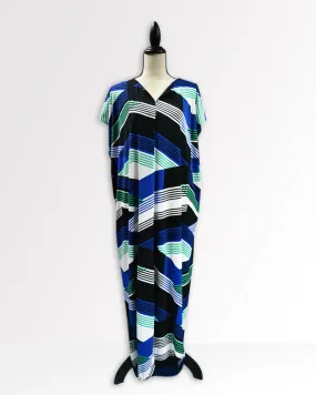 Kerstin Blue/Green Maxi
