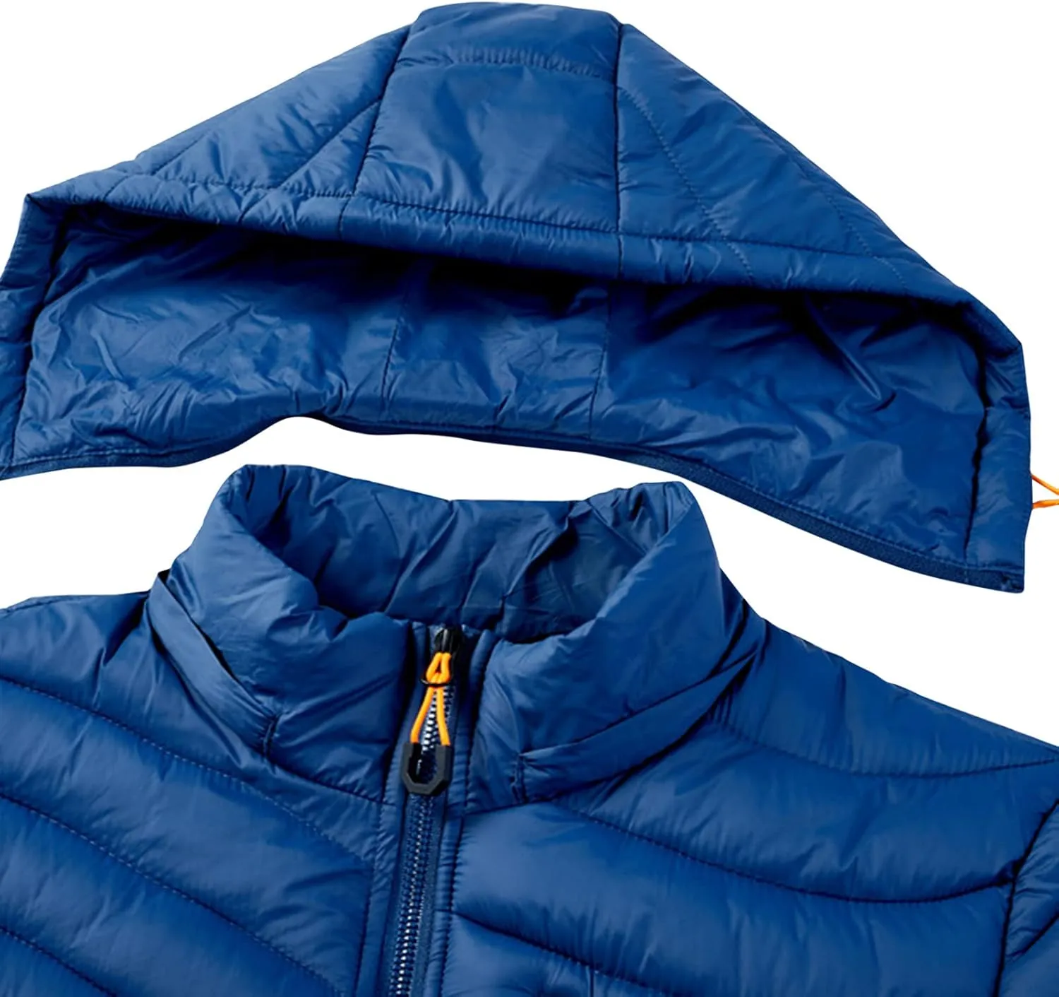 Men's Jacket Insulated Synthetic Down Puffer Jacket Winter Warm Coat Quilted Water Resistant Packable Hiking Camping
