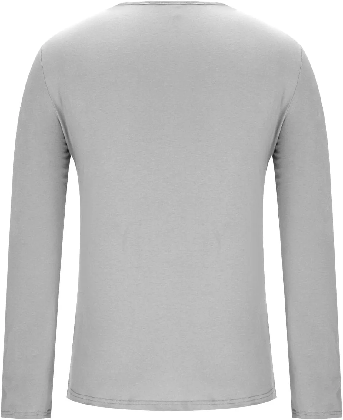 Men's Long Sleeve V Neck Muscle Shirt Athletic Running Workout Athletic Shirts Casual Slim Quick Dry Pullover Tops