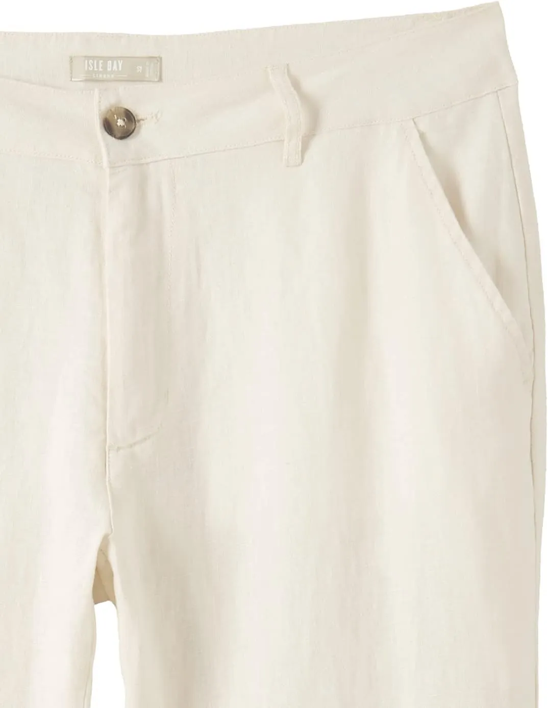 Men's Summer 100% Linen Blend Breathable Waist Comfort Lightweight Dress Pants