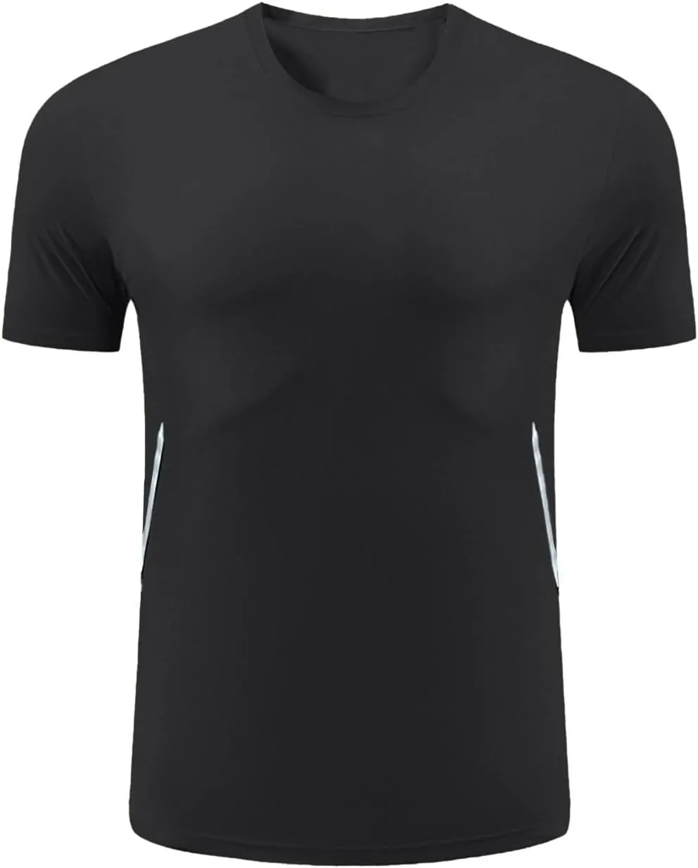 Men's UPF 50  Sun Protection Shirts Thin Breathable Summer Short Sleeve Fitness T Shirt Lightweight Cooling Basic Tees