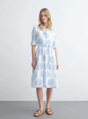 MORE AND MORE<BR>
Dot Dress<BR>
Blue/White<BR>