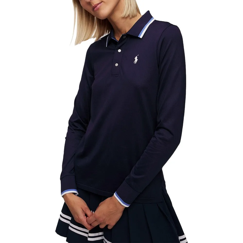 Ralph Lauren Longsleeve Tour Pique Val Golf Polo (Tailored Fit) 2024 Women