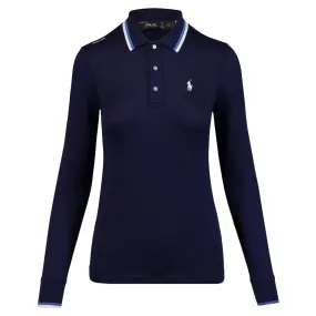 Ralph Lauren Longsleeve Tour Pique Val Golf Polo (Tailored Fit) 2024 Women