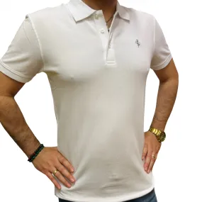 Scuderia Ferrari Cavallino Prancing Horse Men's Polo Shirt - White