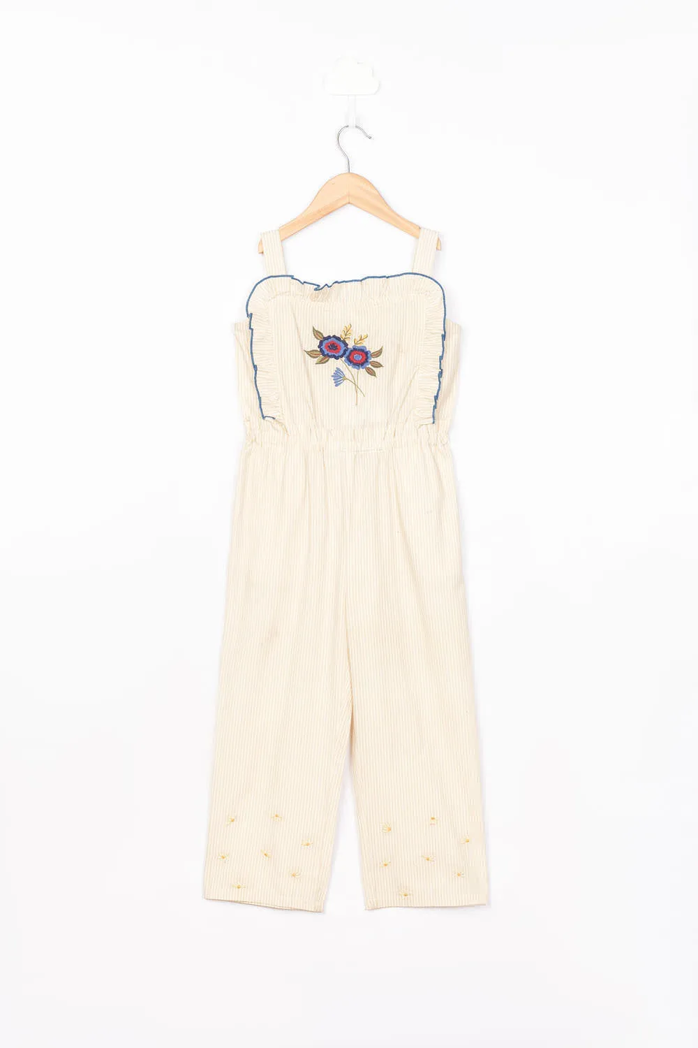 Stripe & Embroidery 
Detail Jumpsuit