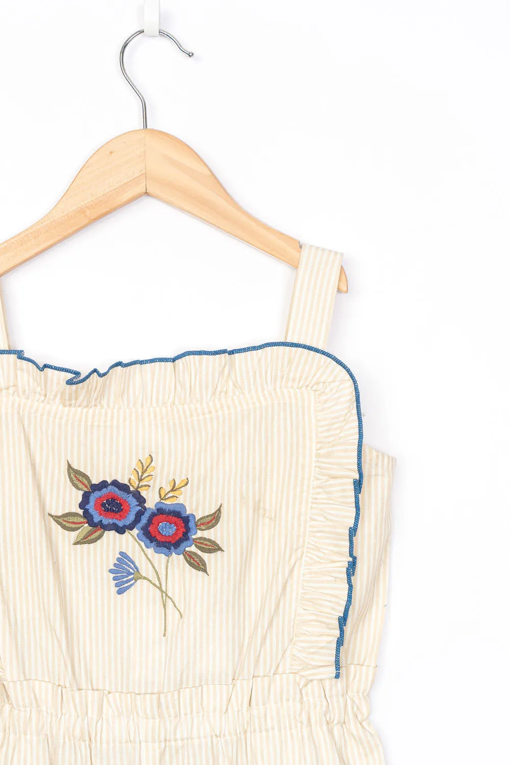 Stripe & Embroidery 
Detail Jumpsuit