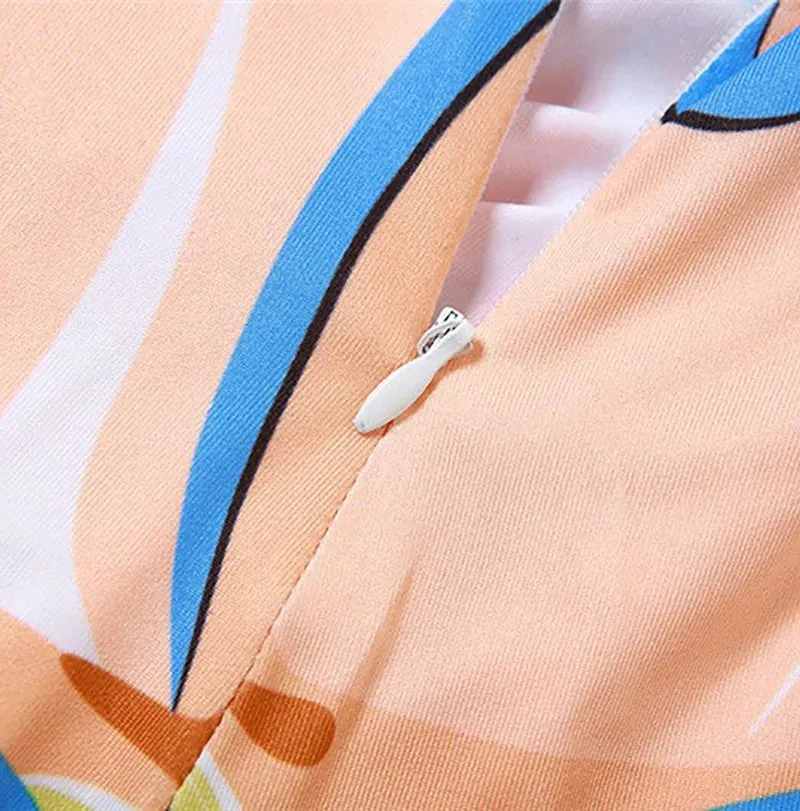 Stylish Color Block Printed Sports Jumpsuit for Women - Ankle-Length, Perfect for Spring/Summer Streetwear Fashion