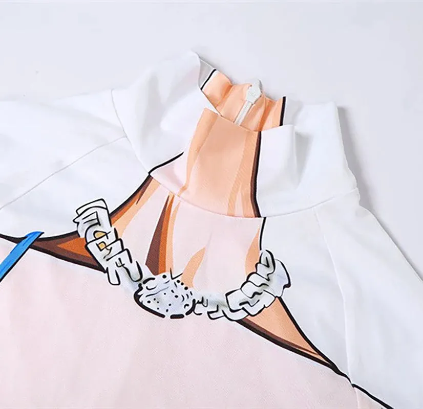 Stylish Color Block Printed Sports Jumpsuit for Women - Ankle-Length, Perfect for Spring/Summer Streetwear Fashion