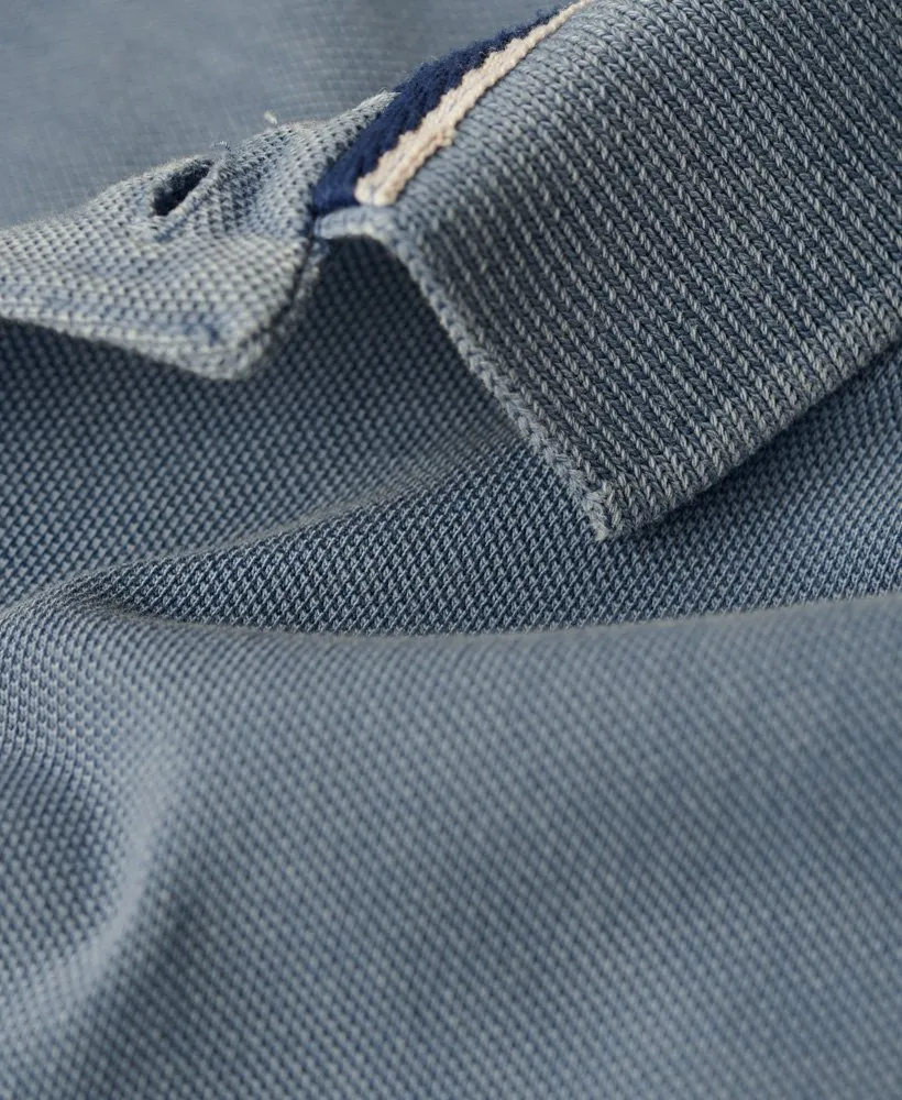 Superdry Vintage Destroy Polo Shirt - Heraldic Blue