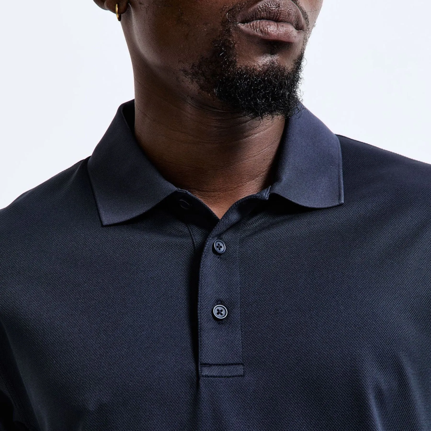 Tech Pique Playoff Polo Navy - AW24