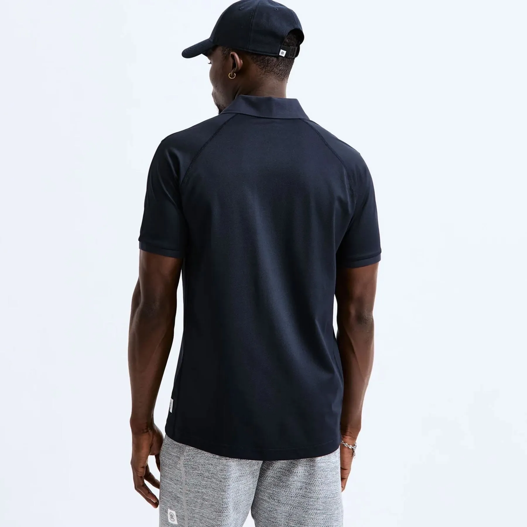 Tech Pique Playoff Polo Navy - AW24