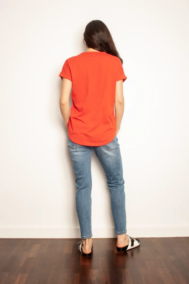 The Others - The Relaxed Tee - Samba with Stripe Lips