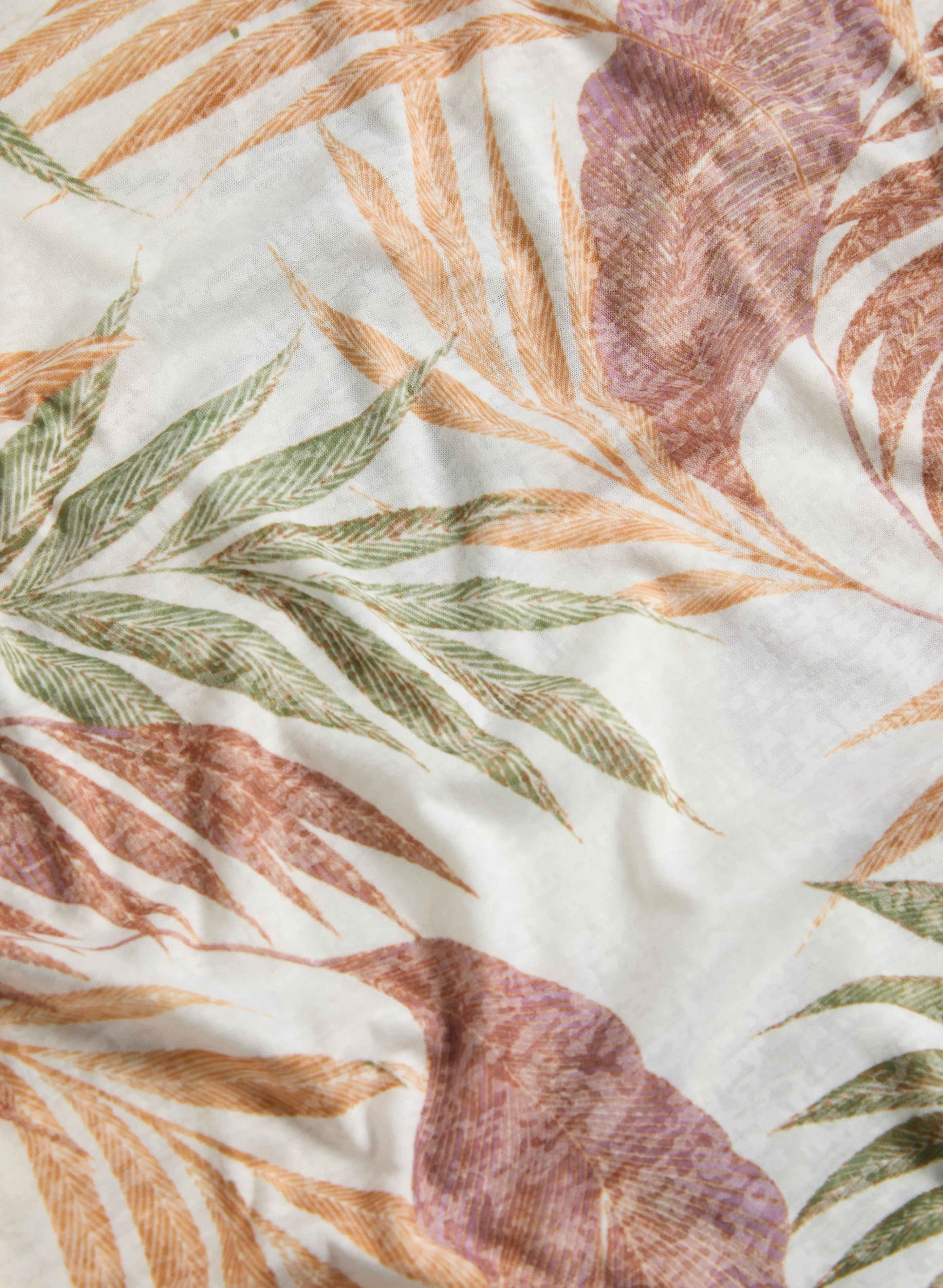 Tropical Print Burnout Tee