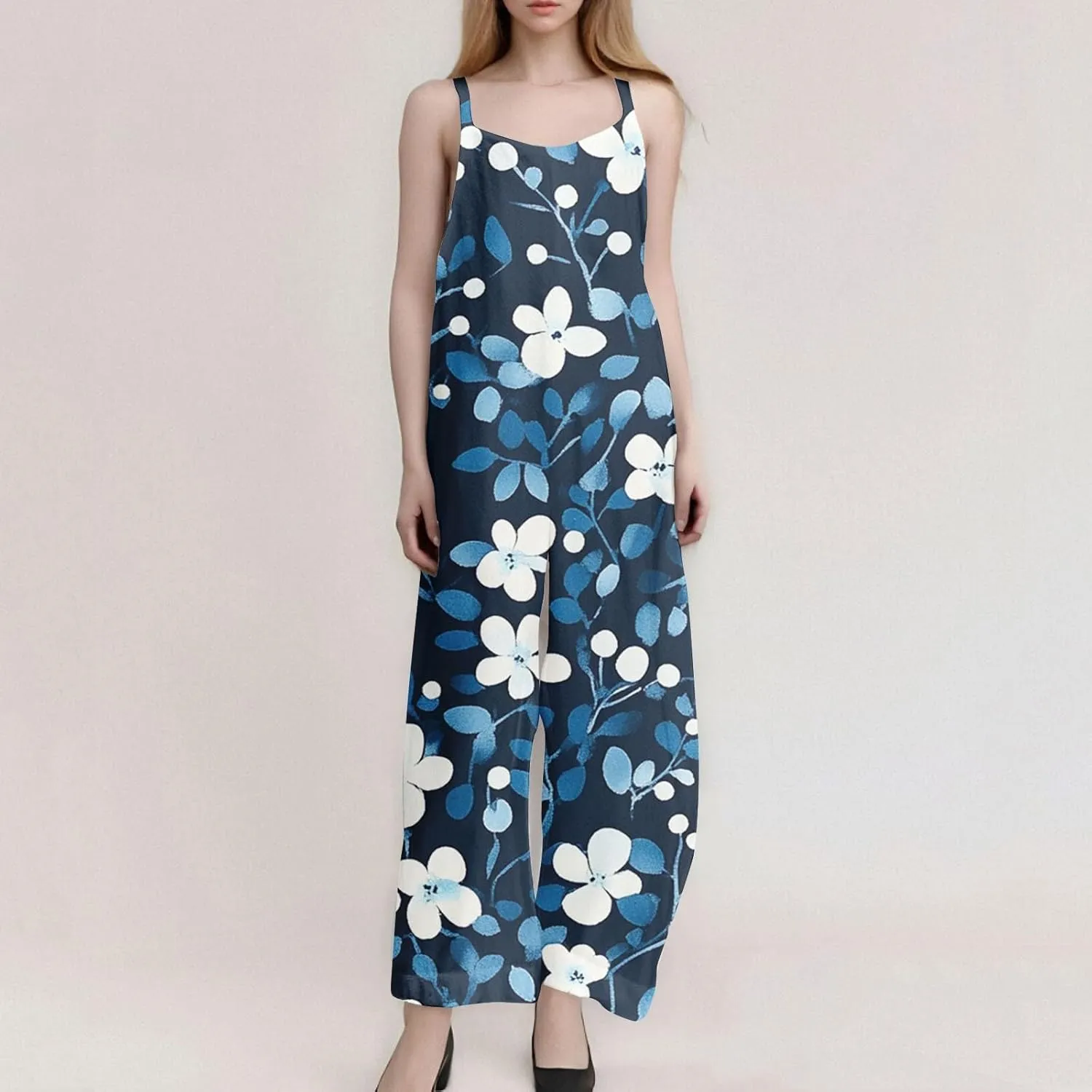 Vacation Jumpsuits for Women, Trendy Beach Spring Fashion Casual Floral Womens Romper