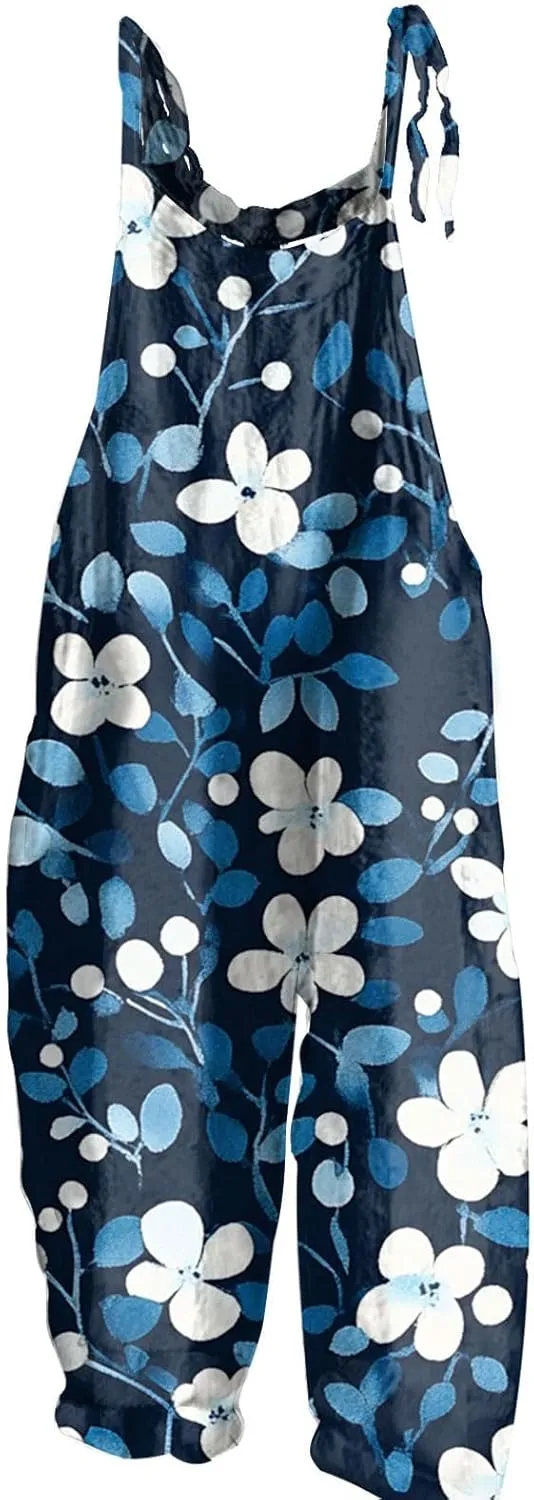 Vacation Jumpsuits for Women, Trendy Beach Spring Fashion Casual Floral Womens Romper