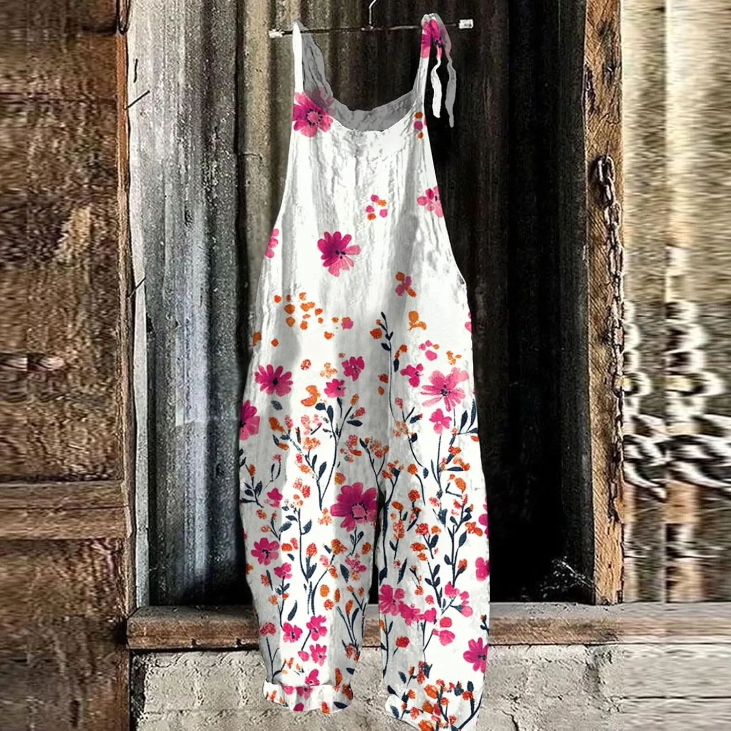 Wide Leg One Piece Jumpsuits for Women, Loose Trendy Spring Beach Casual Boho Womens Rompers for Summer