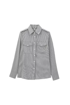 'Willow' Stylish Minimalist Plaid Long-Sleeve Shirt
