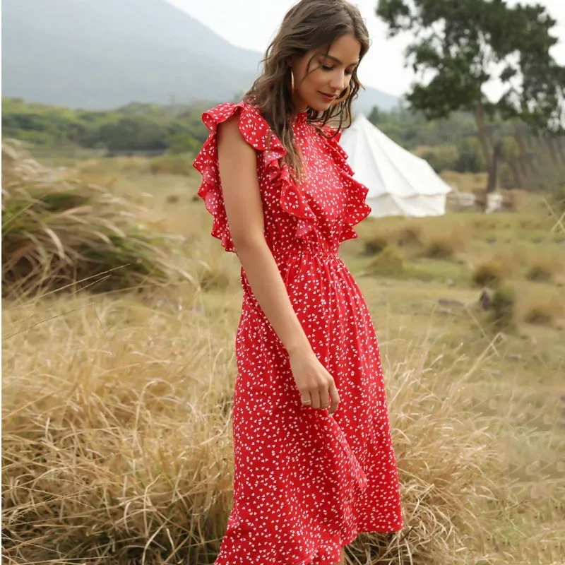 Women Summer Chiffon Long Dress (Lightweight & Breathable) - FashionZapp