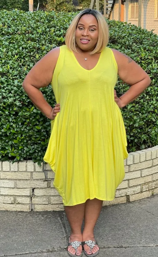 Yellow Comfy Cozy Dress