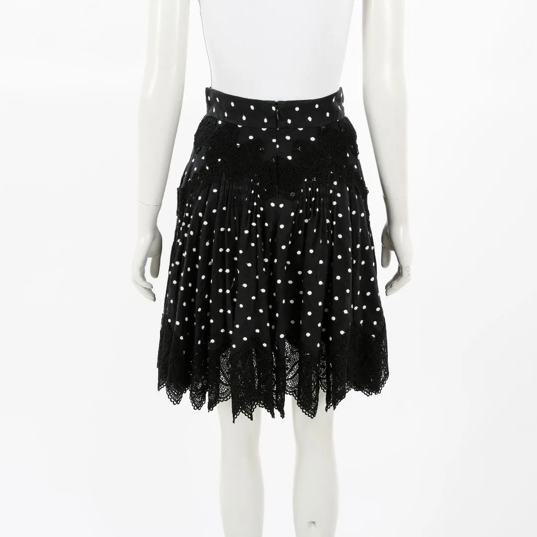Zimmermann Linen 'Empire' Dot Mini Skirt Size 0