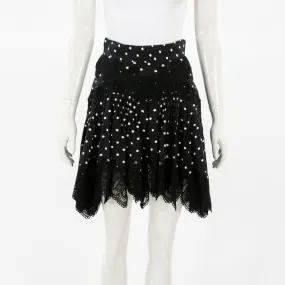Zimmermann Linen 'Empire' Dot Mini Skirt Size 0